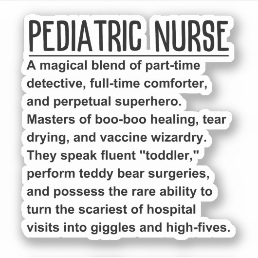 小児ナース シール (正面)
