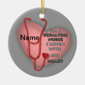 小児ナース セラミックオーナメント (正面)