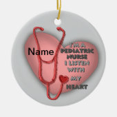 小児ナース セラミックオーナメント (正面)