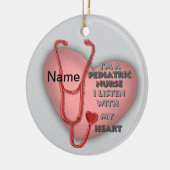 小児ナース セラミックオーナメント (左)