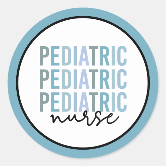小児ナースPUナース小児科ナース ラウンドシール (正面)