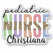 小児パーソナライズされたナース | Piecesナース シール (正面)