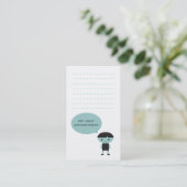 小児モダンデンタルケア名刺 予約カード (スタンド正面)