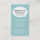 小児モダンデンタルケア名刺 予約カード (裏面)