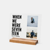 小児写真結婚のテーブル番号アクリル記号 アクリルサイン (傾斜)