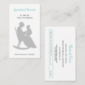 小児医師マザーロッキングベビー予防接種 予約カード (正面/裏面)