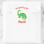 小児卒業証書名前をカスタムする ラウンドシール (バッグ)