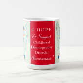 小児崩壊性障害(CDD)リボンマグカップ コーヒーマグカップ (中央)
