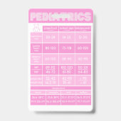 小児新生児バッジバディカード(ナース用) バッジ (裏面)