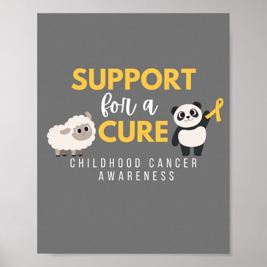 小児期がんの治癒の支援ポスター&プリント ポスター (正面)