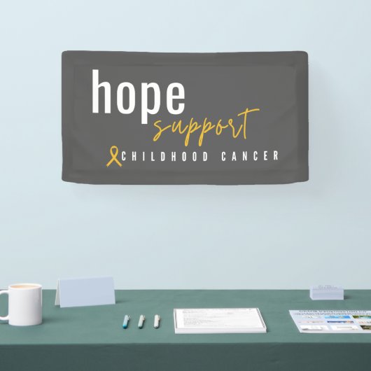 小児期がん希望の支援バナー 横断幕 (トレードショー)