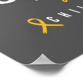 小児期がん希望の支援ポスター&プリント ポスター (角)