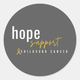 小児期がん希望シール&ラベルをサポート ラウンドシール