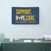 小児期がん支持希望の治療バナー徴候 横断幕 (トレードショー)