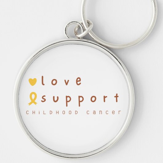 小児期がん支持性愛キーチェーン キーホルダー (正面)