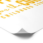 小児期がん支持療法のポスターとプリント ポスター (角)