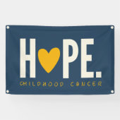 小児期がんHOPEハートバナー屋外標識 横断幕 (横)