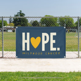 小児期がんHOPEハートバナー屋外標識 横断幕