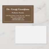 小児歯科ミニマル店の名刺 名刺 (正面/裏面)