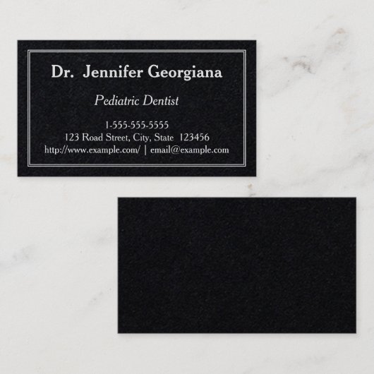 小児歯科医の名刺 名刺 (正面/裏面)