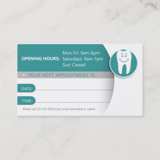 小児歯科医 |歯科治療Aqu 名刺 (裏面)