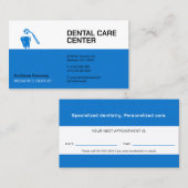 小児歯科医 |歯科診療 予約カード (正面/裏面)