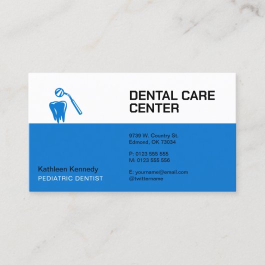 小児歯科医 |歯科診療 予約カード (正面)