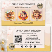 小児気にナース保育写真 名刺