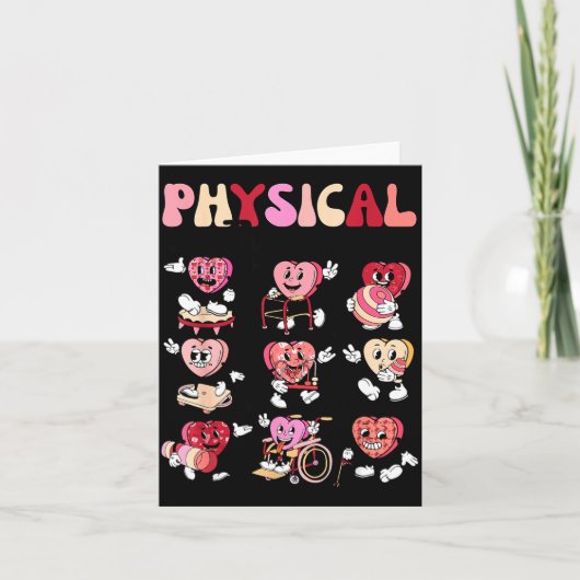 小児理学療法 Pt Pta バレンタインおめでとう カード (正面)