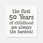 小児用ナプキンの最初の50年 スタンダードカクテルナプキン (正面)