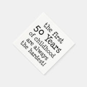 小児用ナプキンの最初の50年 スタンダードカクテルナプキン (角)