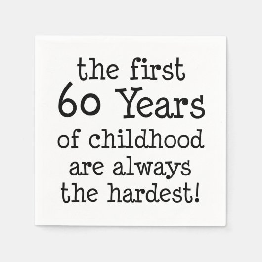 小児用ナプキンの最初の60年 スタンダードカクテルナプキン (正面)