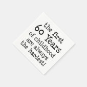 小児用ナプキンの最初の60年 スタンダードカクテルナプキン (角)