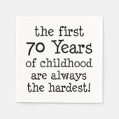 小児用ナプキンの最初の70年 スタンダードカクテルナプキン (正面)