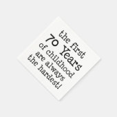 小児用ナプキンの最初の70年 スタンダードカクテルナプキン (角)