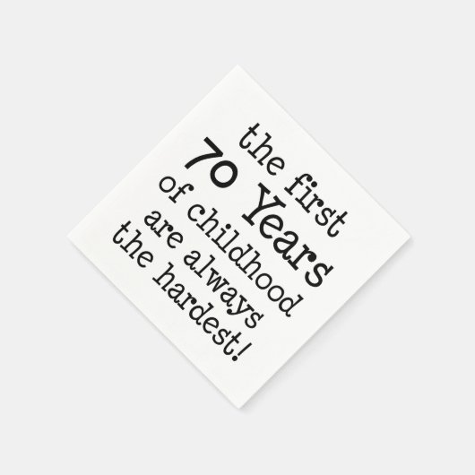 小児用ナプキンの最初の70年 スタンダードカクテルナプキン (角)