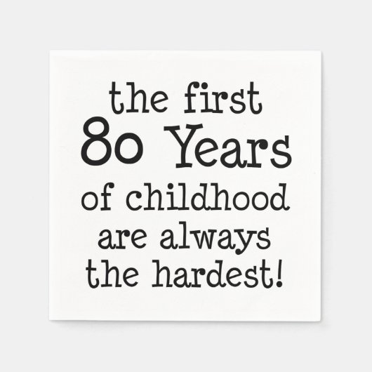 小児用ナプキンの最初の80年 スタンダードカクテルナプキン (正面)