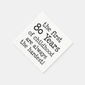 小児用ナプキンの最初の80年 スタンダードカクテルナプキン (角)