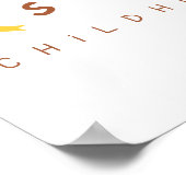 小児癌の愛支持ポスタープリント ポスター (角)