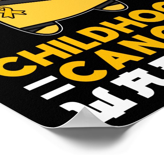 小児癌の戦士 ポスター (角)