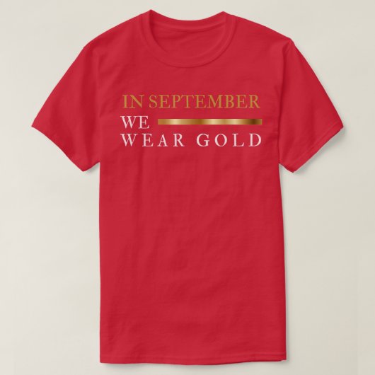 小児癌の認識9月We衣服Gol Tシャツ (デザイン正面)