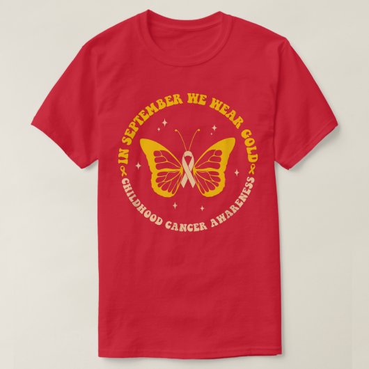 小児癌の認識9月We衣服Gol Tシャツ (デザイン正面)