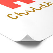 小児癌カスタムクリスマスプリントポスター ポスター (角)