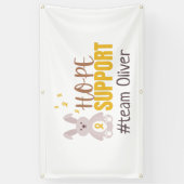 小児癌カスタム名バナー屋外標識 横断幕 (縦)