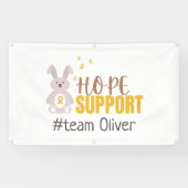 小児癌カスタム名バナー屋外標識 横断幕 (横)