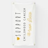小児癌カスタム名バナー屋外標識 横断幕 (縦)