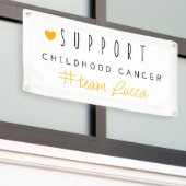 小児癌カスタム名バナー屋外標識 横断幕 (ビルの外側)