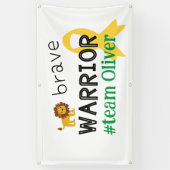 小児癌カスタム名バナー屋外標識 横断幕 (縦)