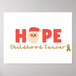 小児癌クリスマスホリデーポスタープリント ポスター