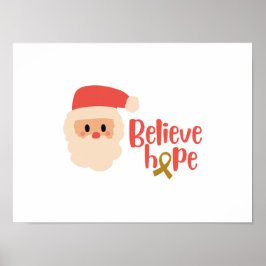 小児癌クリスマスホリデーポスター&プリント ポスター